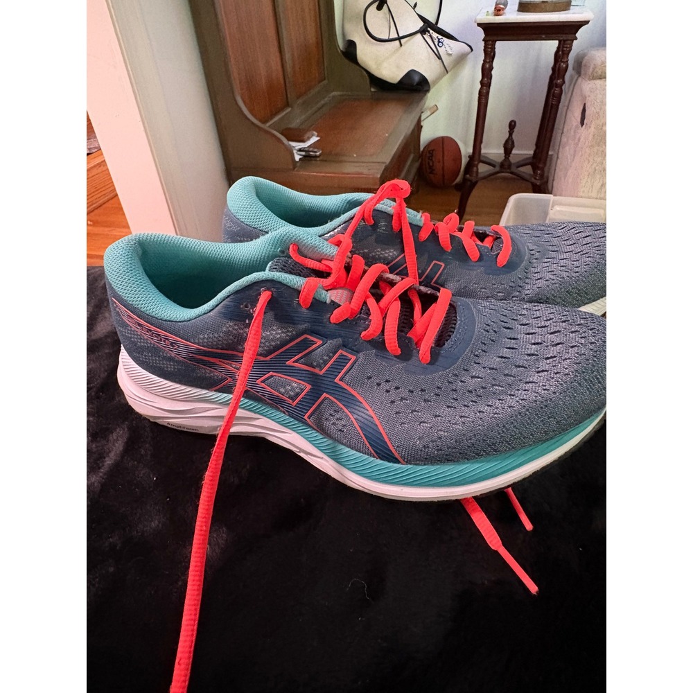 ASICS Gel-Excite 7 Mens Running Shoes Blue Teal Coral 1012A562 Size 10
